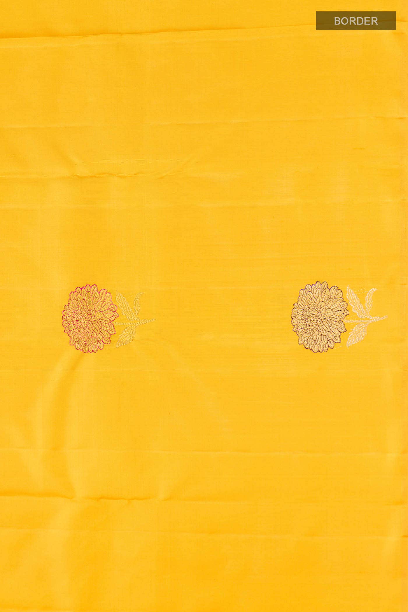 Yellow Kanchipuram Silk Saree