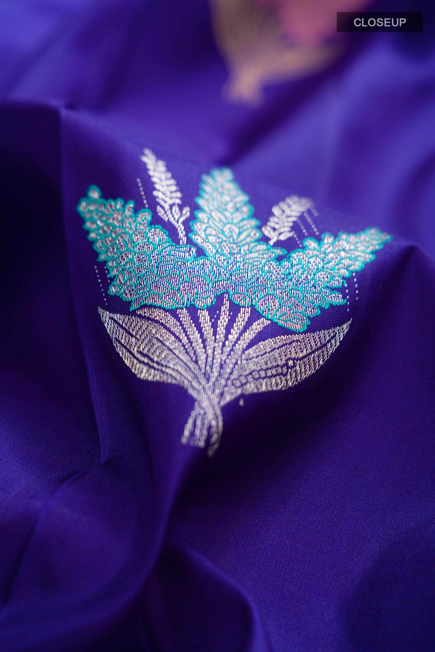 Blue Kanchipuram Silk Saree