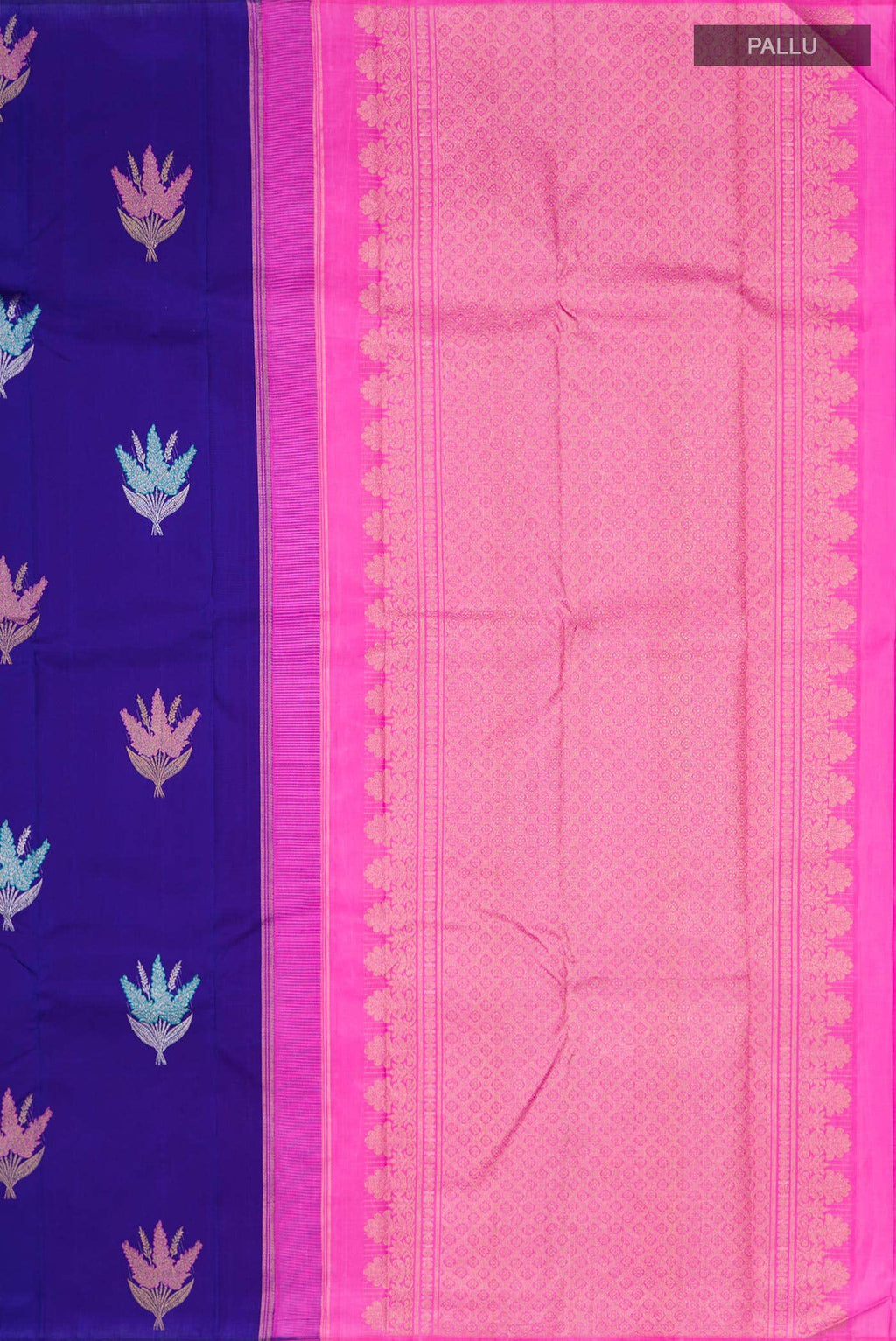 Blue Kanchipuram Silk Saree