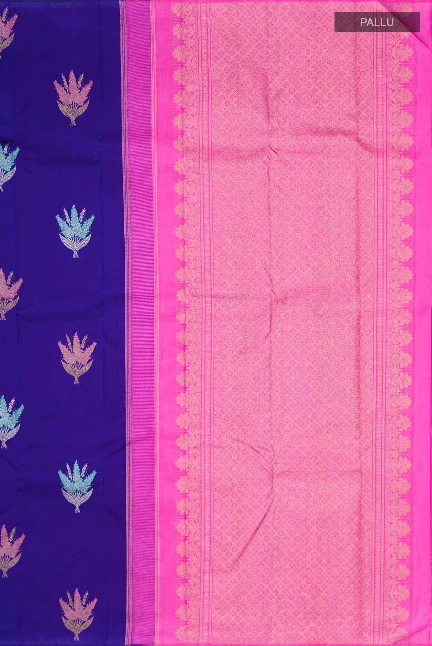 Blue Kanchipuram Silk Saree