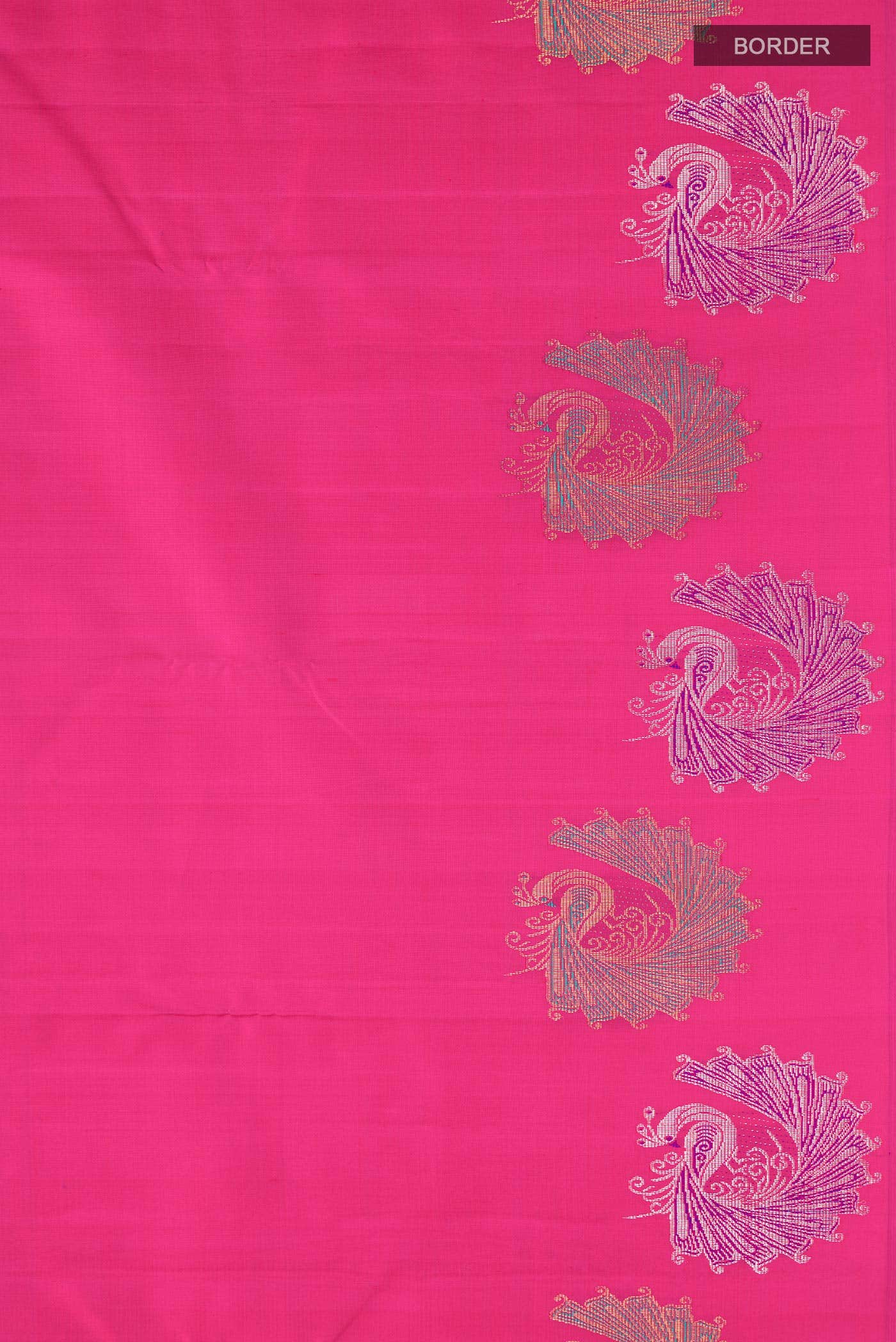 Pink Kanchipuram Silk Saree