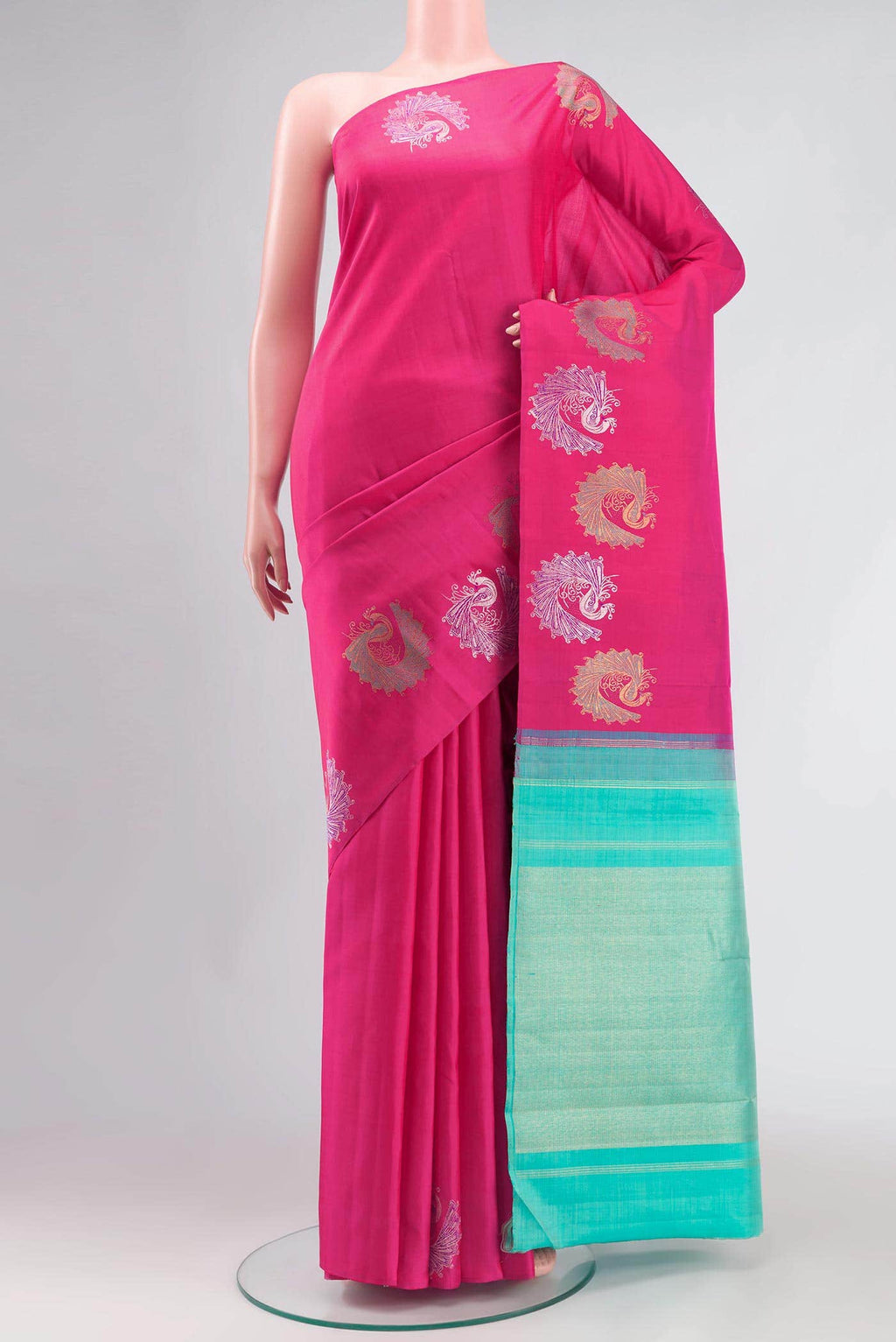 Pink Kanchipuram Silk Saree