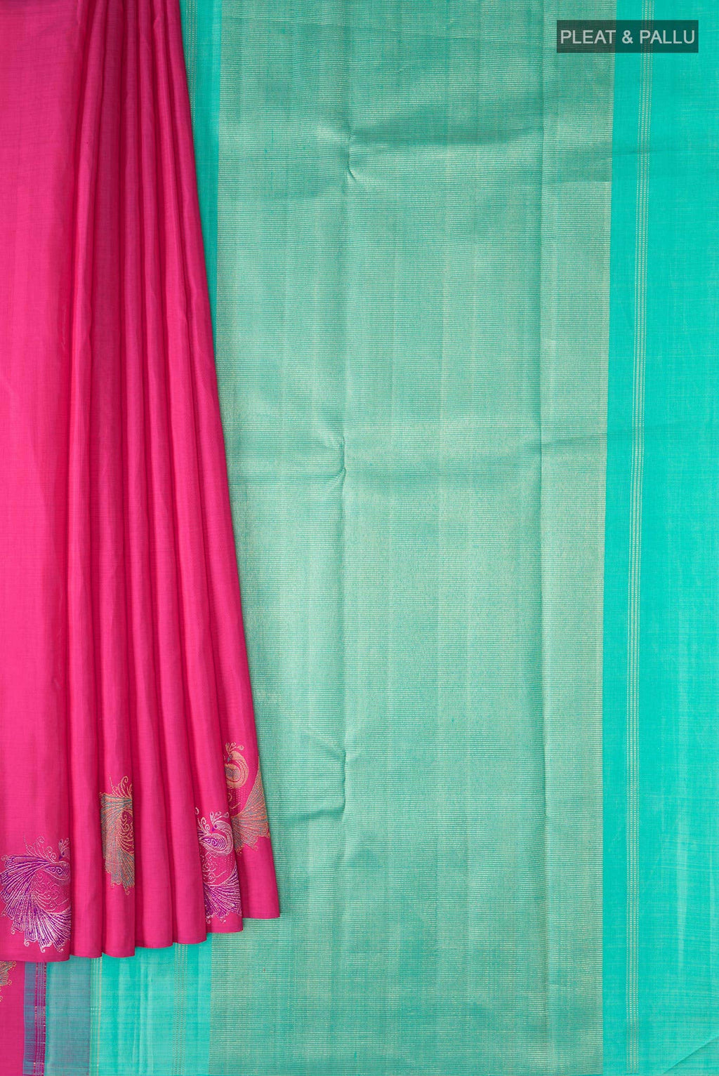 Pink Kanchipuram Silk Saree