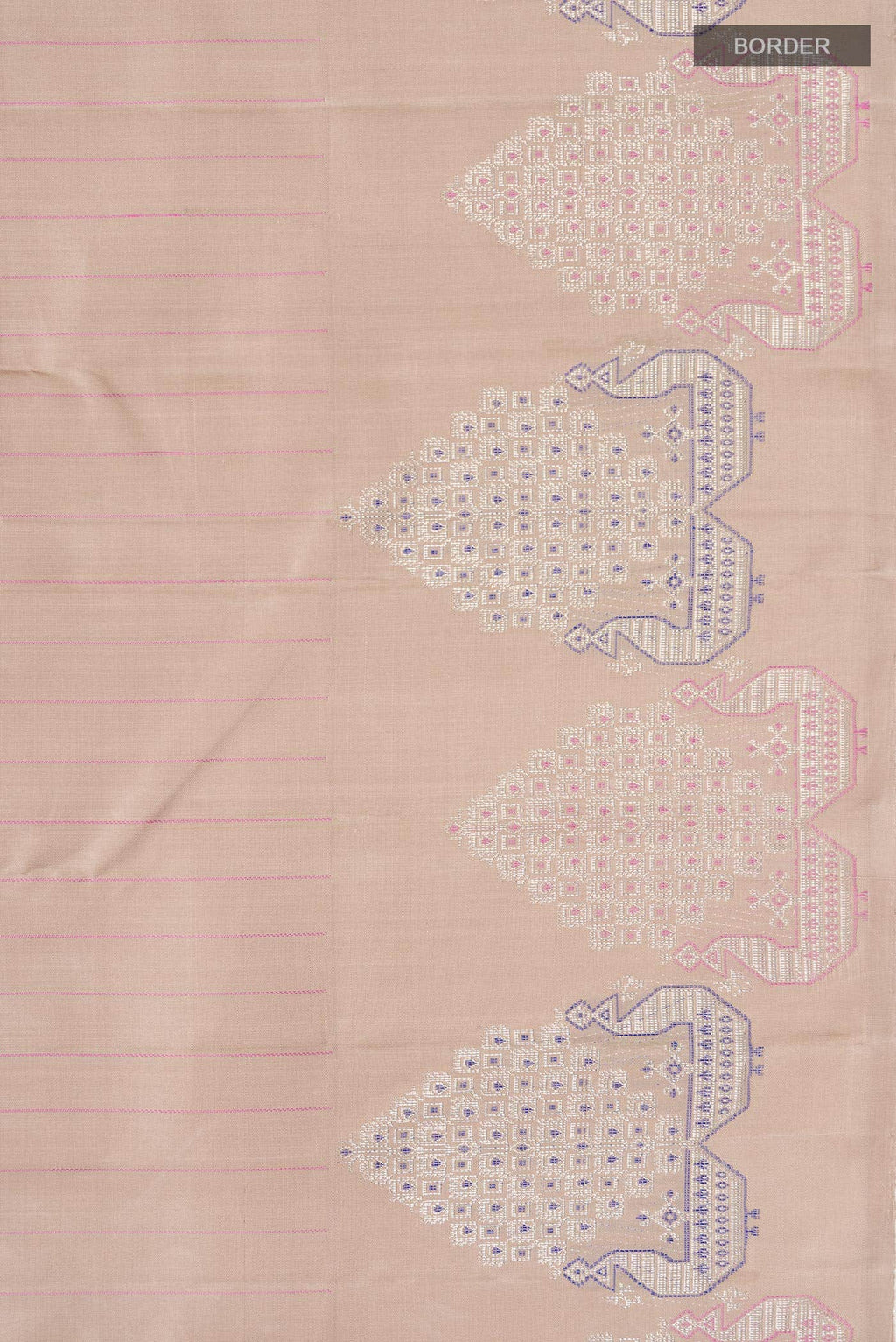 Beige Kanchipuram Silk Saree