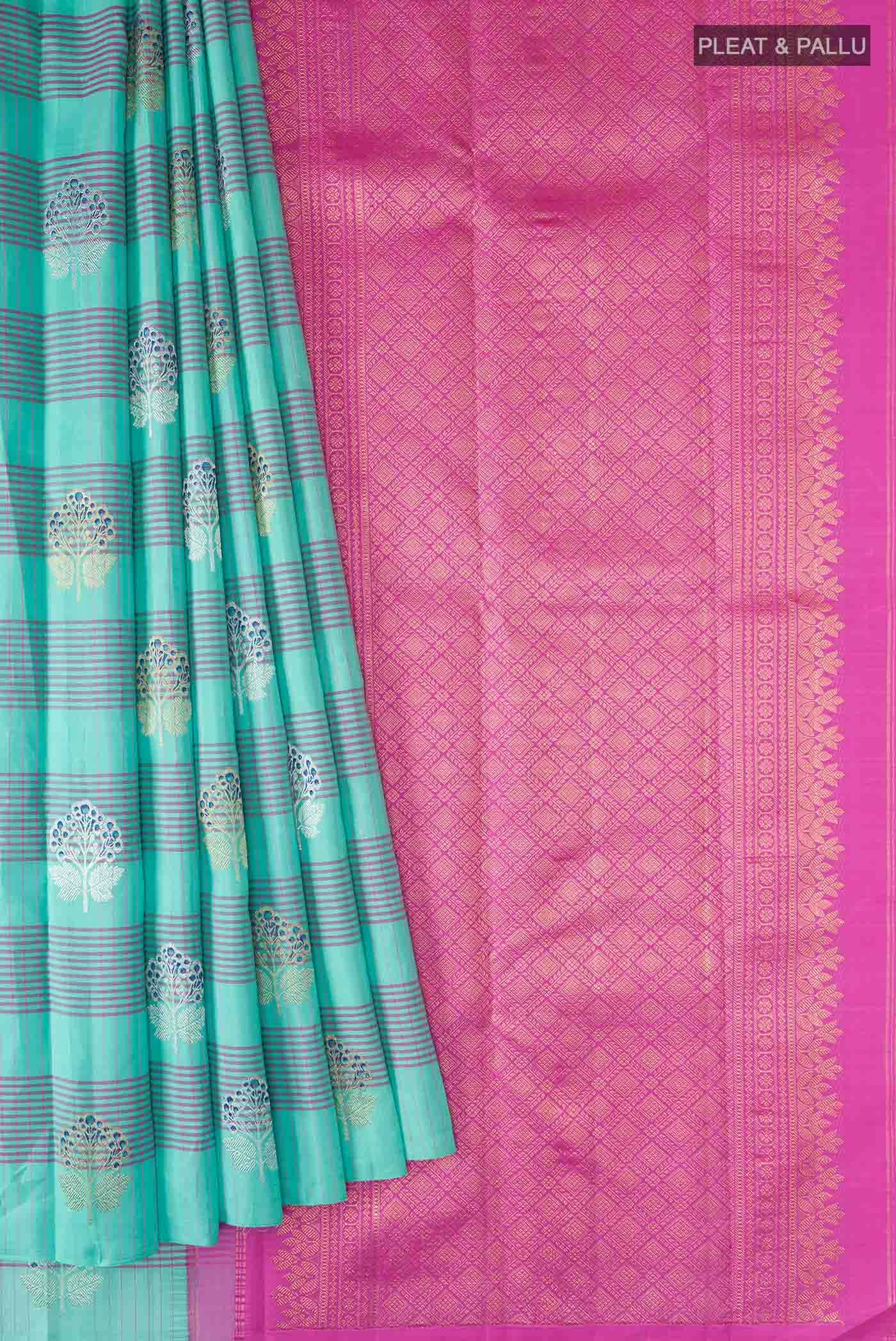 Blue Kanchipuram Silk Saree