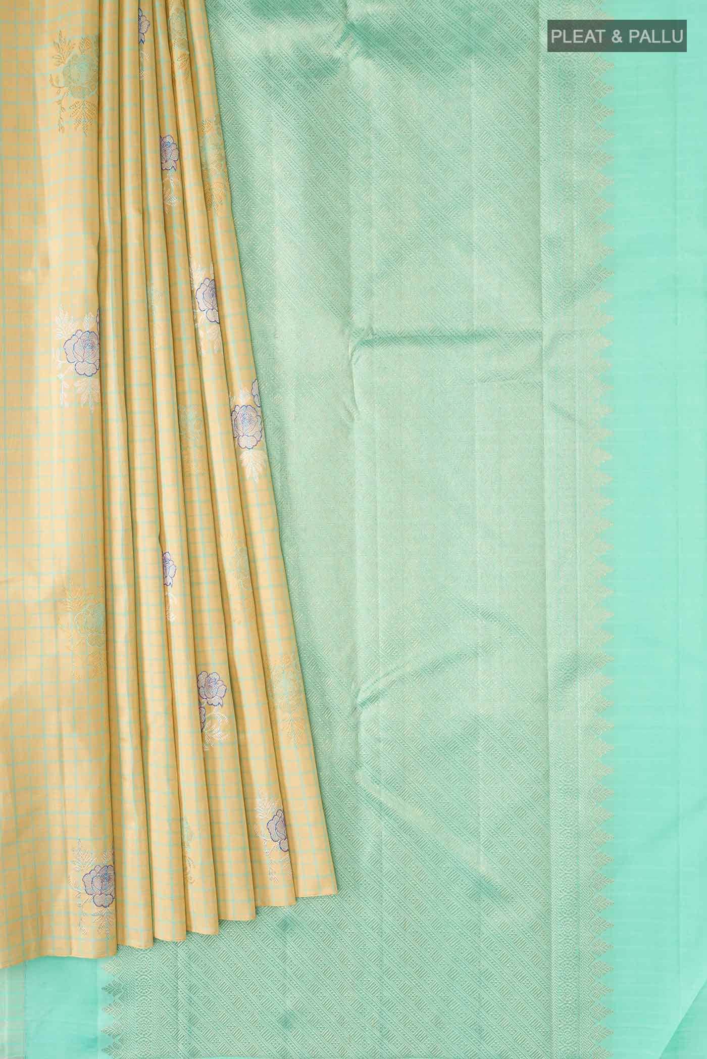 Yellow Kanchipuram Silk Saree