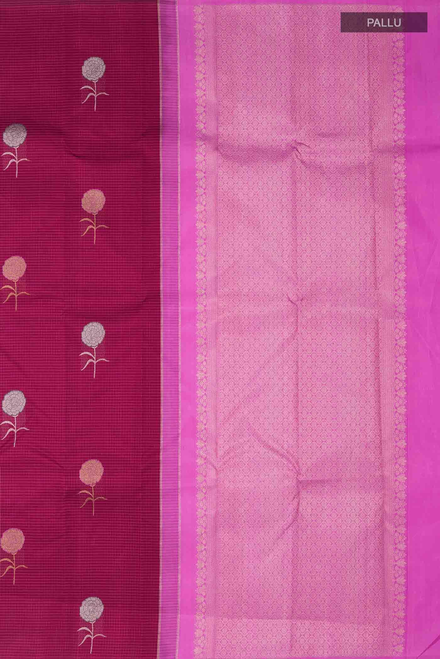 Pink Kanchipuram Silk Saree