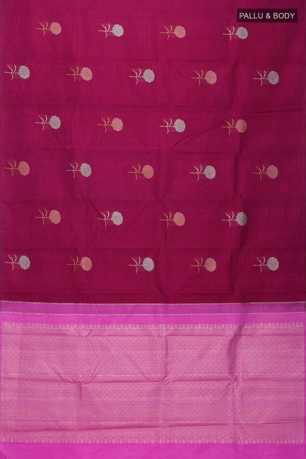 Pink Kanchipuram Silk Saree