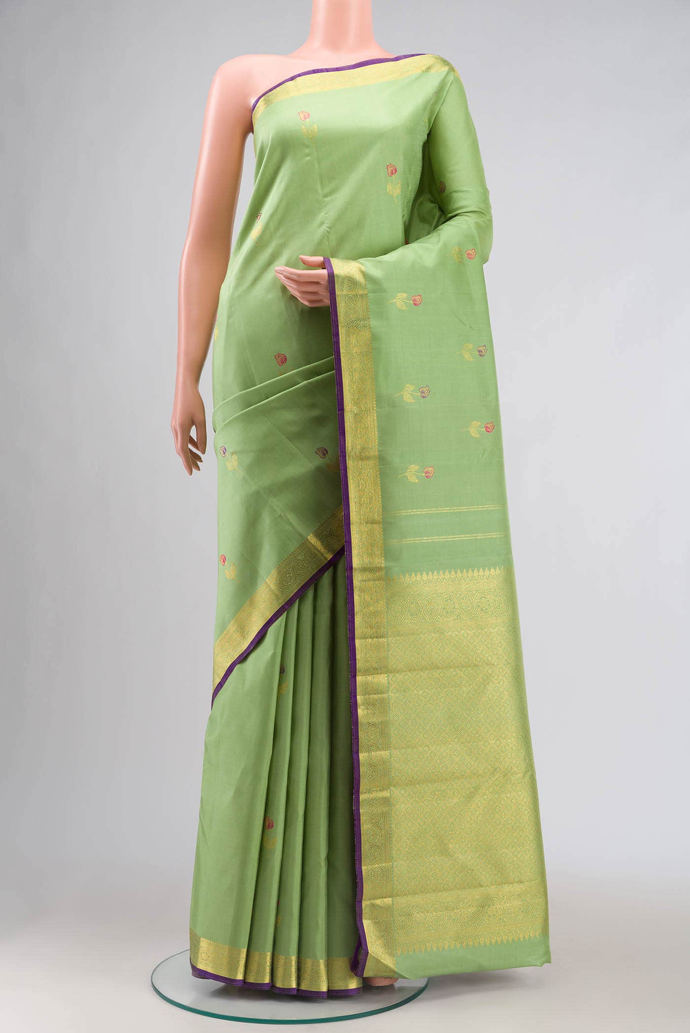 Green Kanchipuram Silk Saree