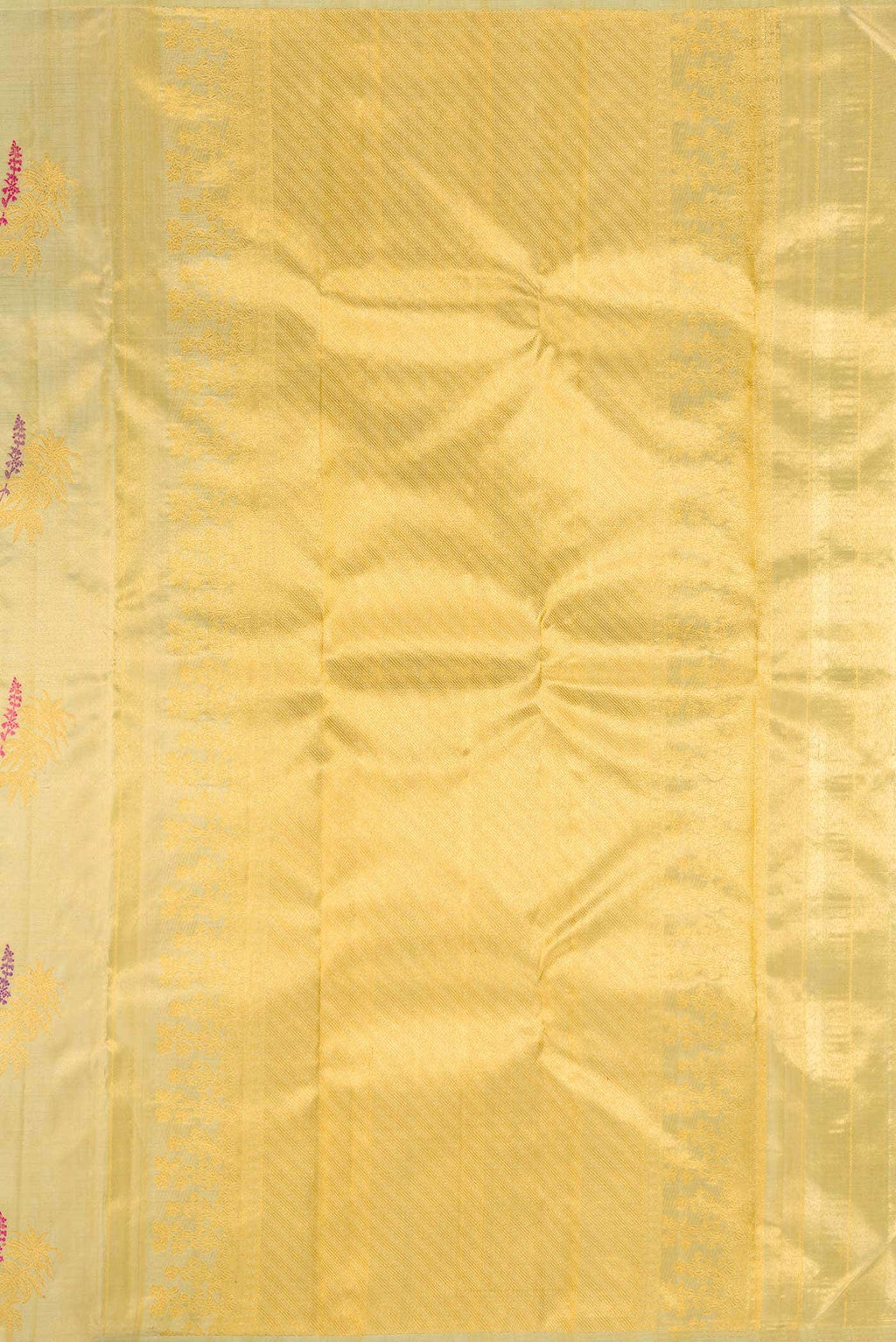 Gold Dual Tone Kanchipuram Tissue Silk Saree