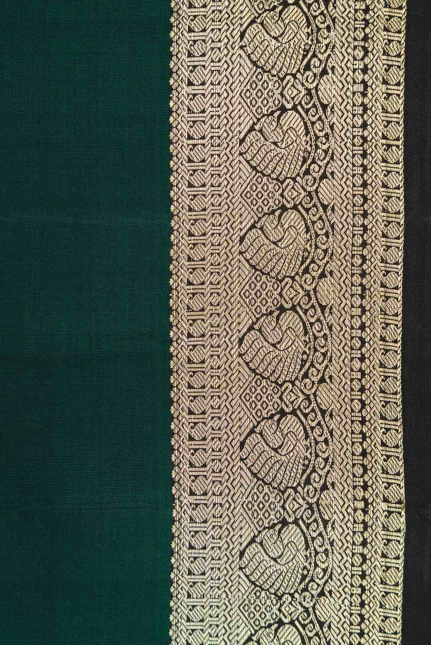 Green Dual Tone Kanchipuram Silk Saree