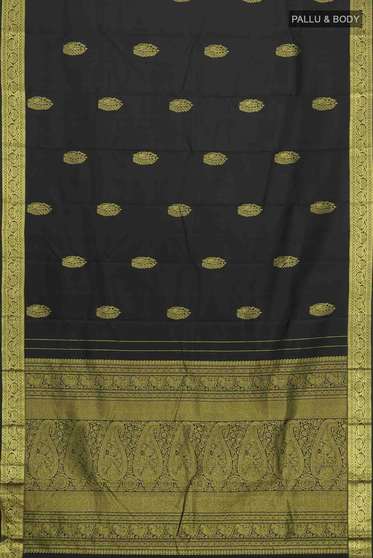Black Kanchipuram Silk Saree