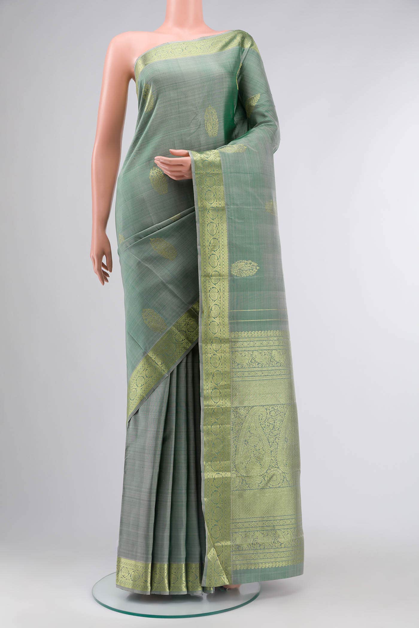 Green Kanchipuram Silk Saree