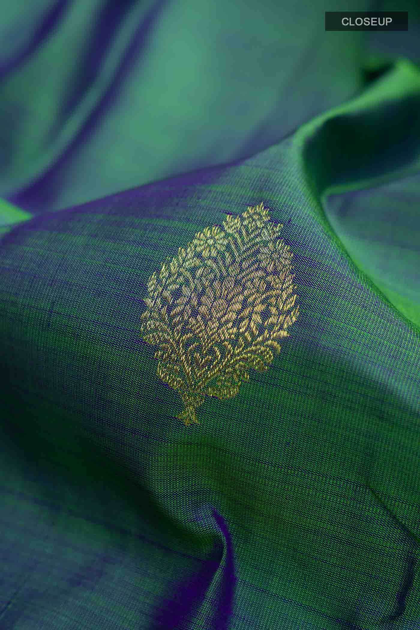 Blue Kanchipuram Silk Saree