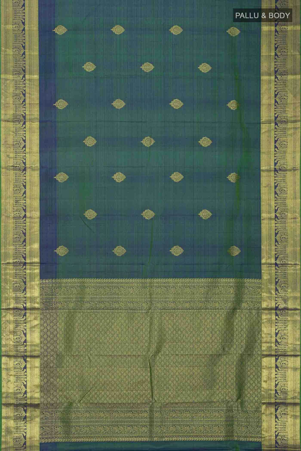 Blue Kanchipuram Silk Saree