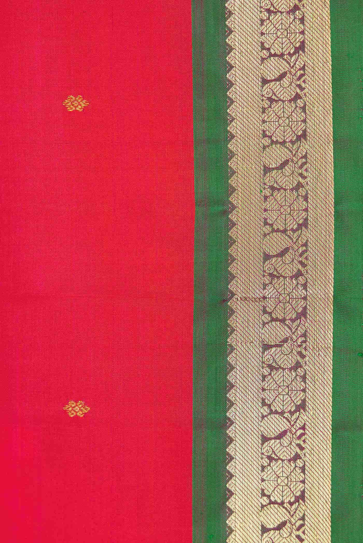 Pink Dual Tone Kanchipuram Silk Saree