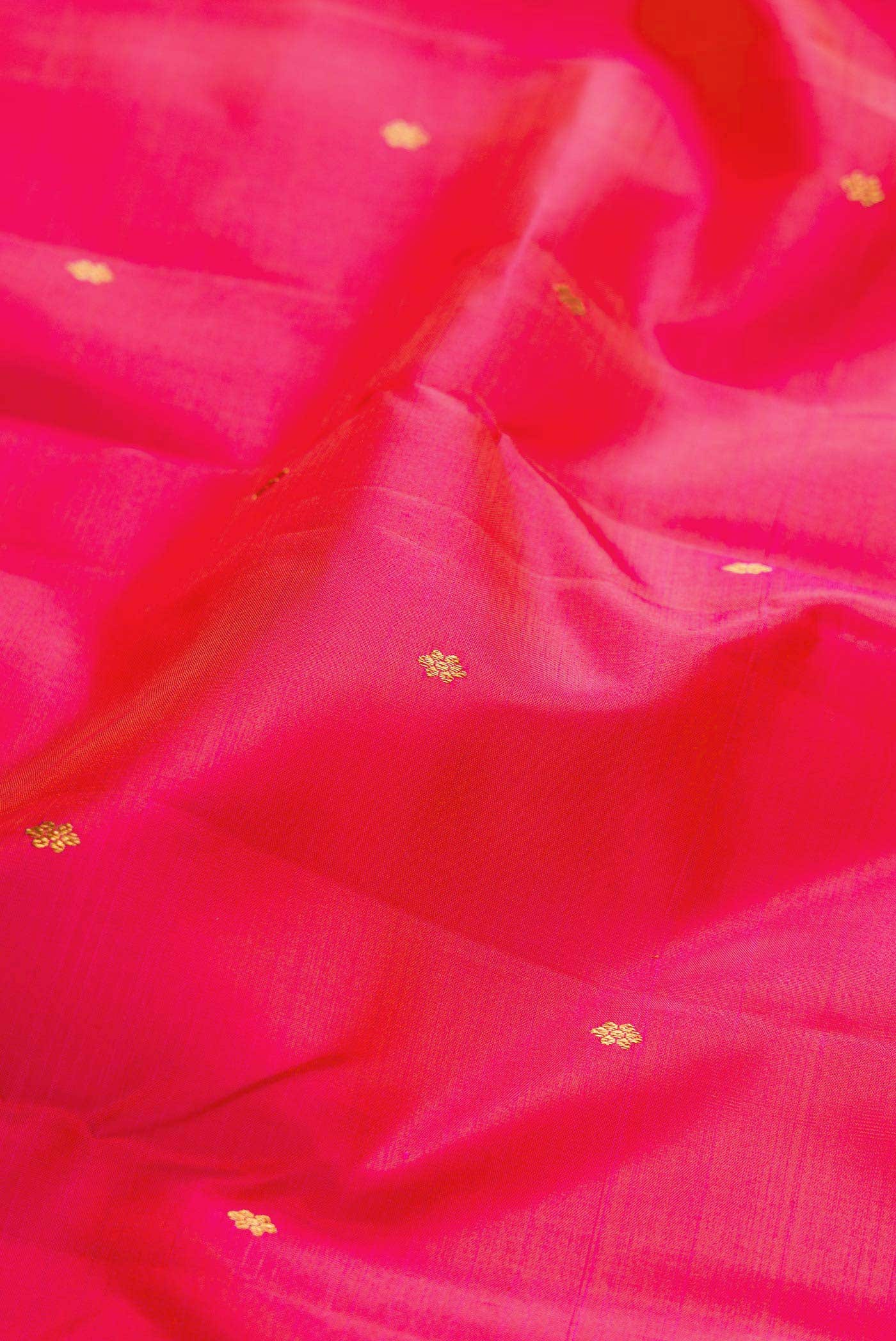 Pink Dual Tone Kanchipuram Silk Saree
