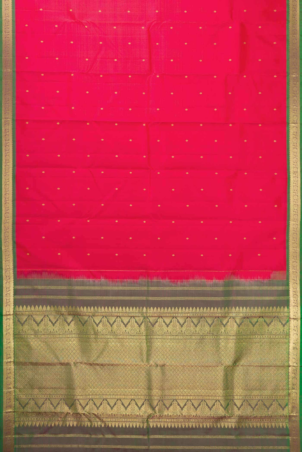 Pink Dual Tone Kanchipuram Silk Saree