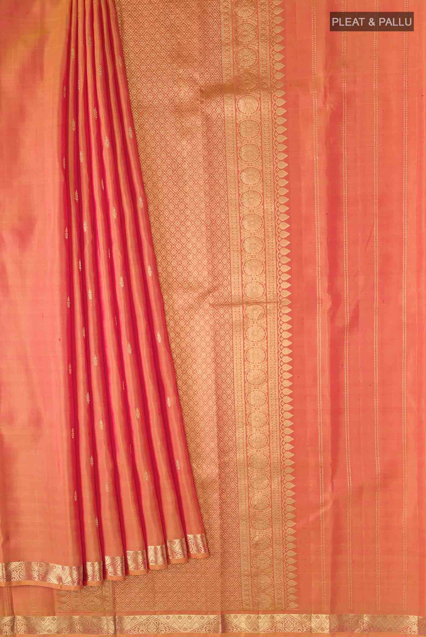 Pink Kanchipuram Silk Saree