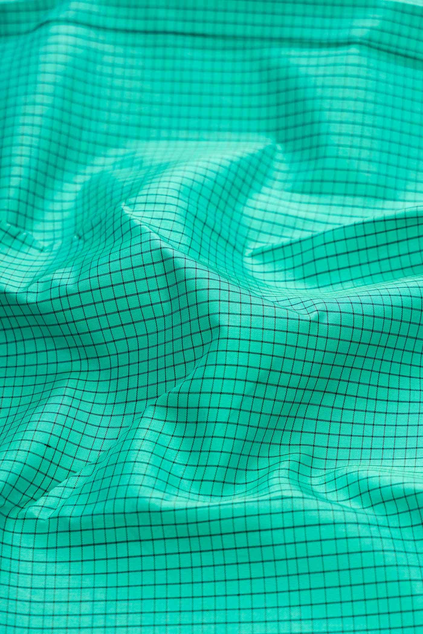 Pure Silk Pure Zari Green Dual Tone Kanchipuram Saree