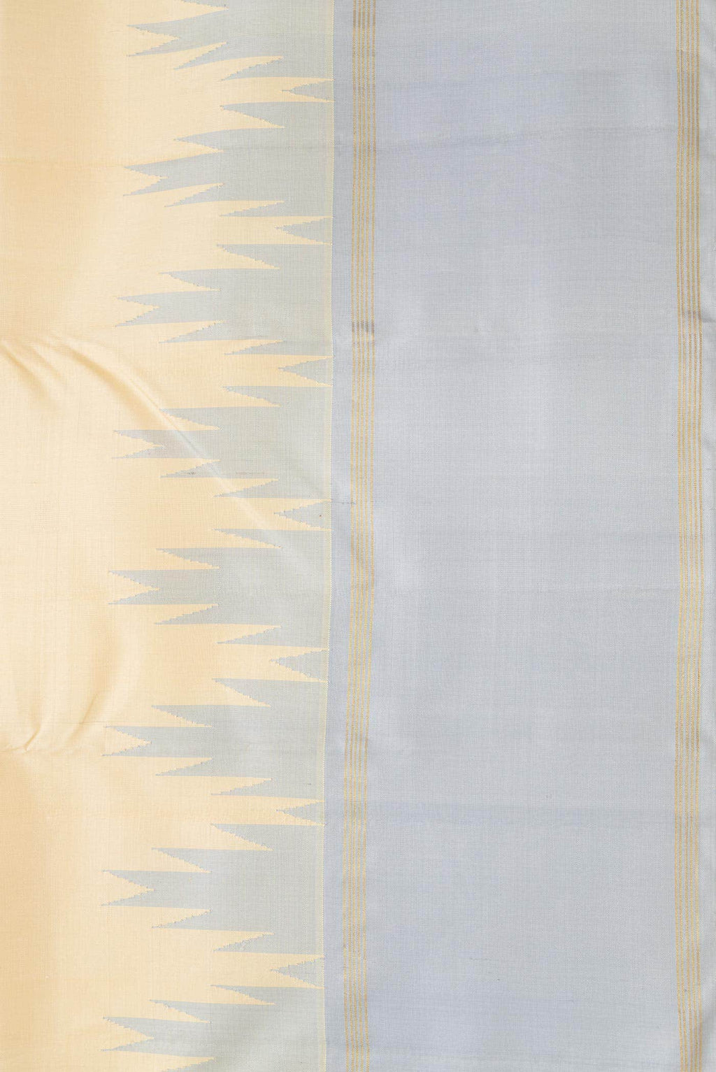 Pure Silk Pure Zari Sandal Dual Tone Kanchipuram Saree