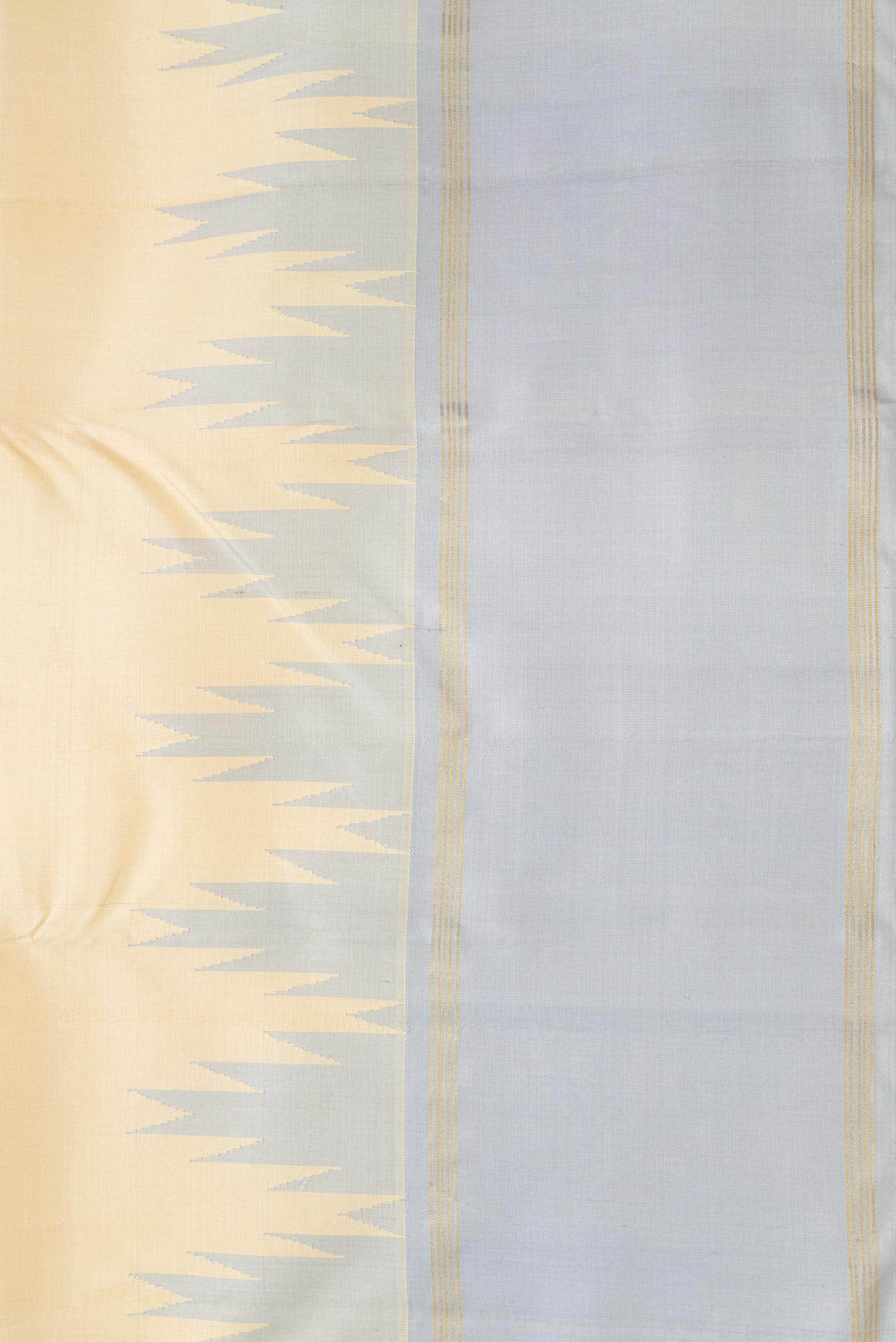 Pure Silk Pure Zari Sandal Dual Tone Kanchipuram Saree