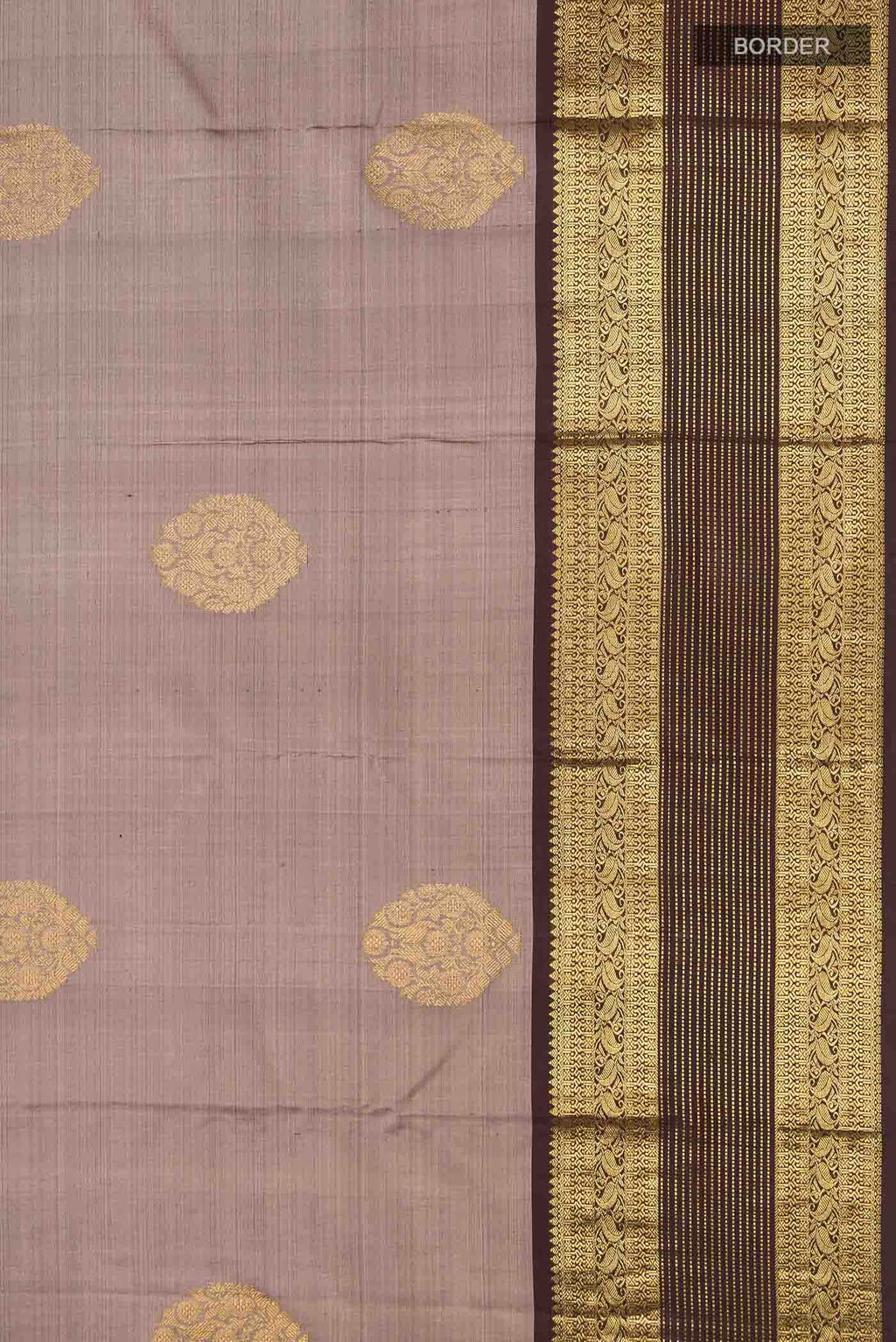 Brown Kanchipuram Silk Saree