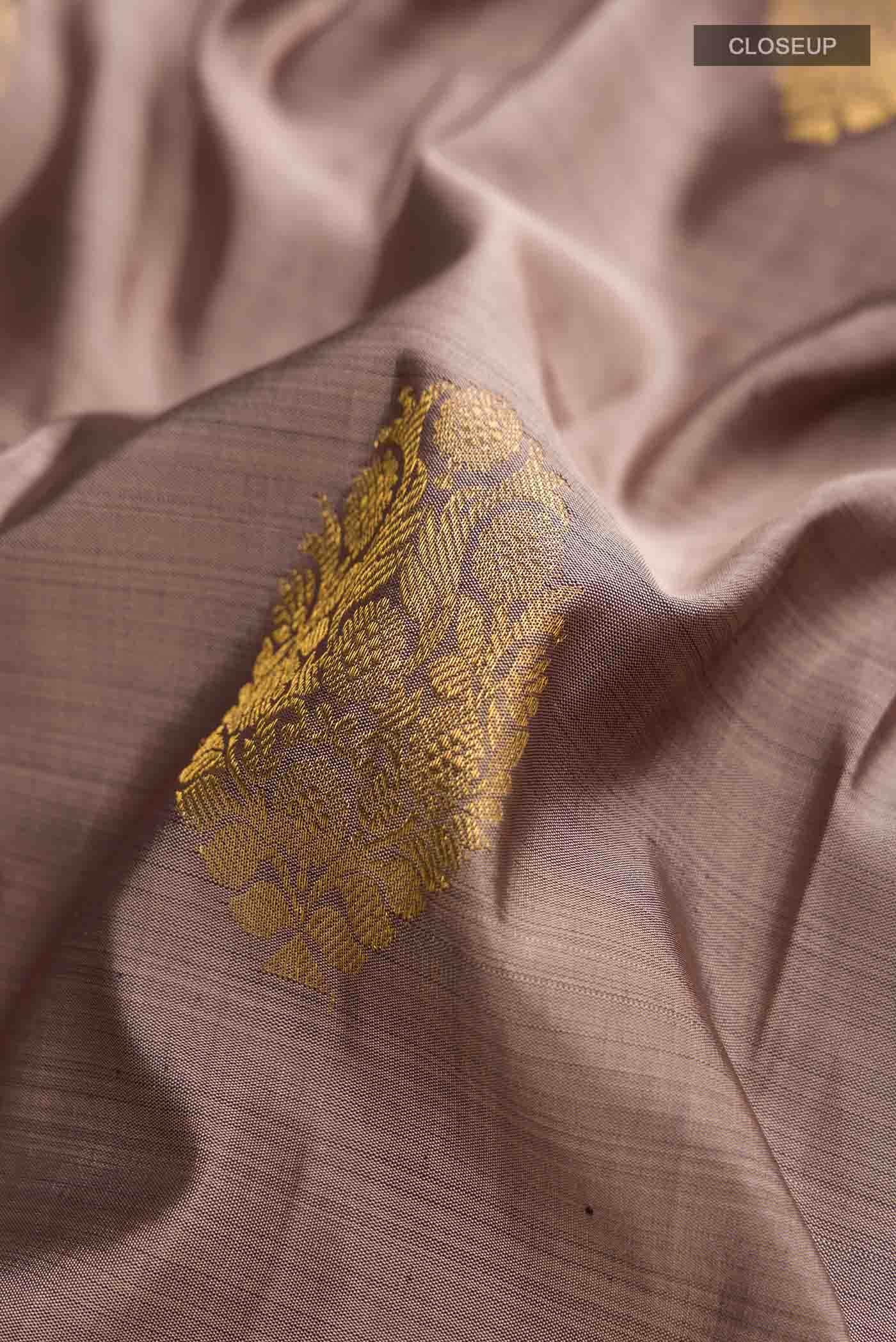 Brown Kanchipuram Silk Saree