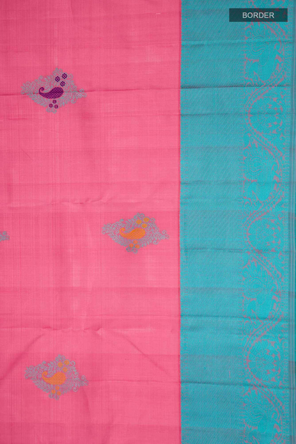 Pink Kanchipuram Silk Saree