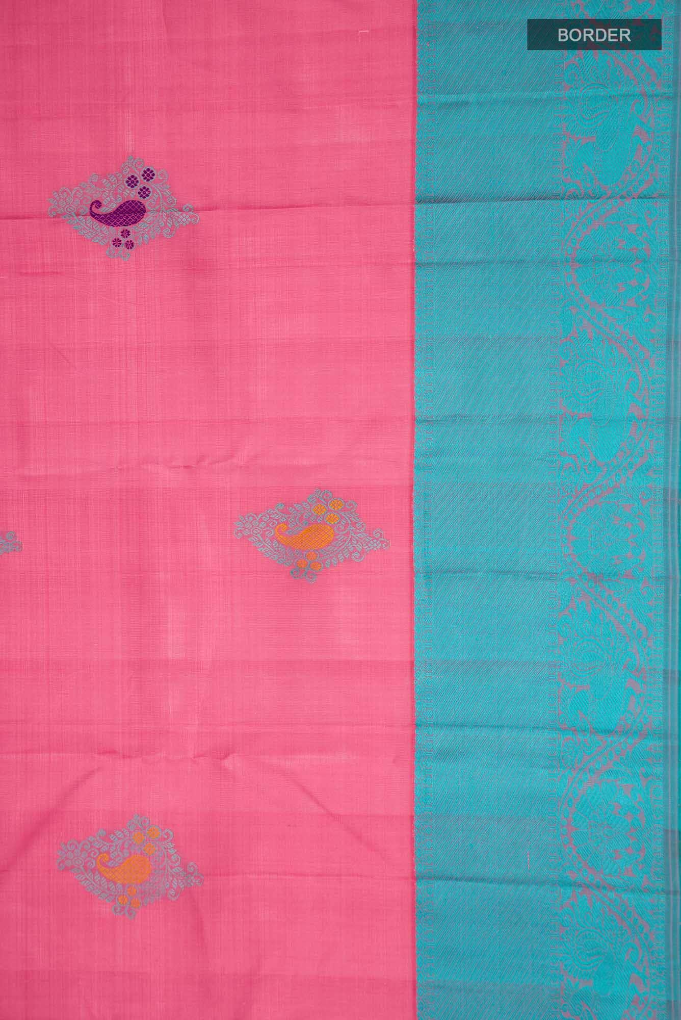 Pink Kanchipuram Silk Saree