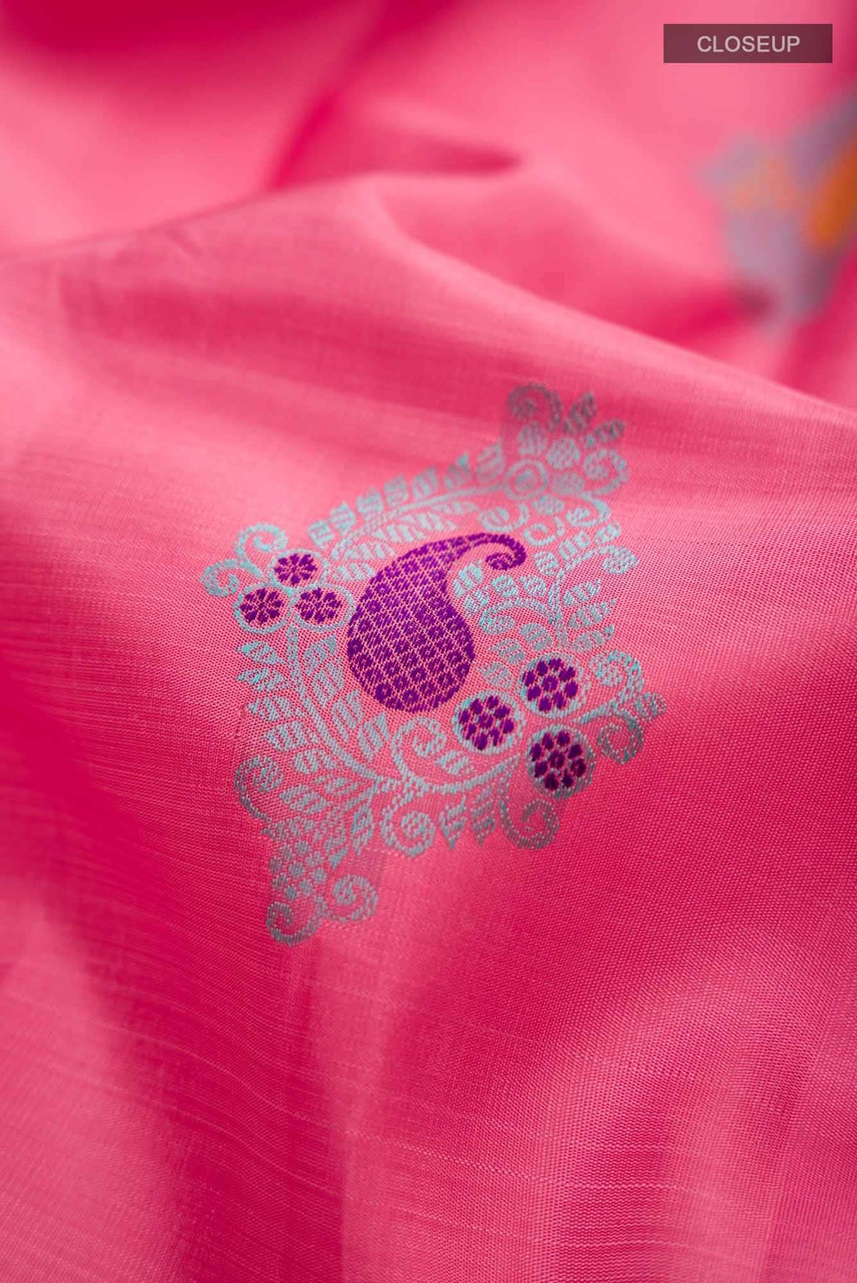 Pink Kanjivaram Silk Saree