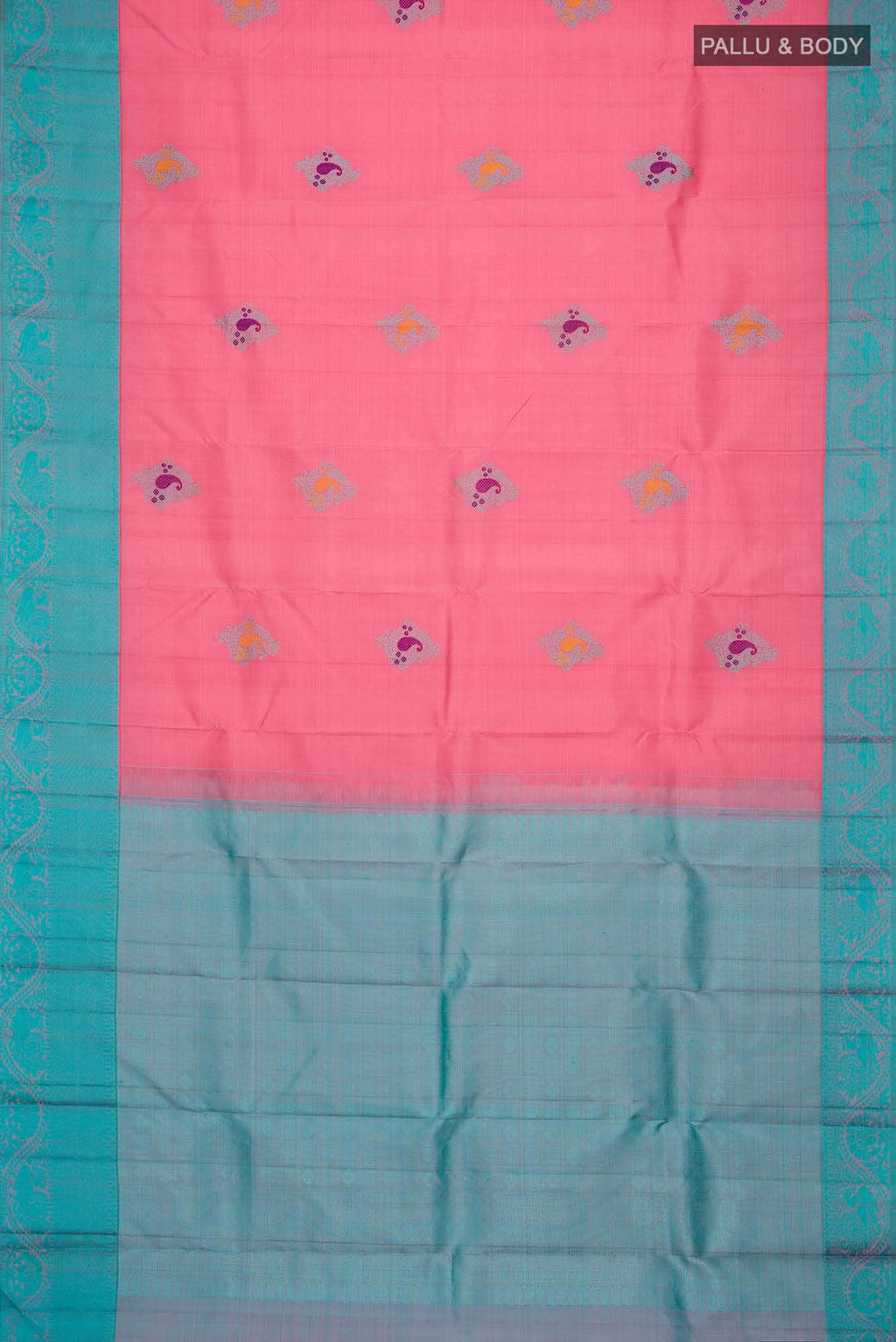 Pink Kanchipuram Silk Saree