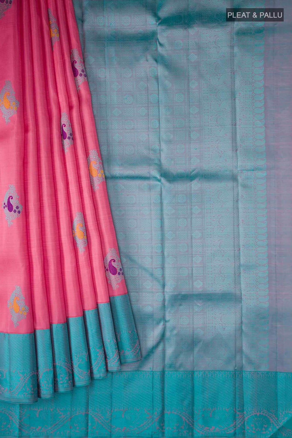 Pink Kanchipuram Silk Saree