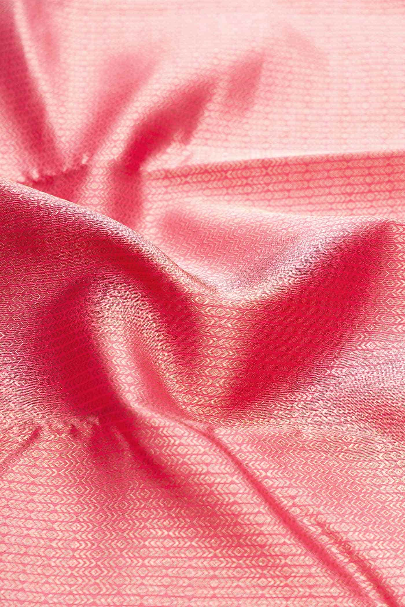 Pink Dual Tone Kanchipuram Silk Saree