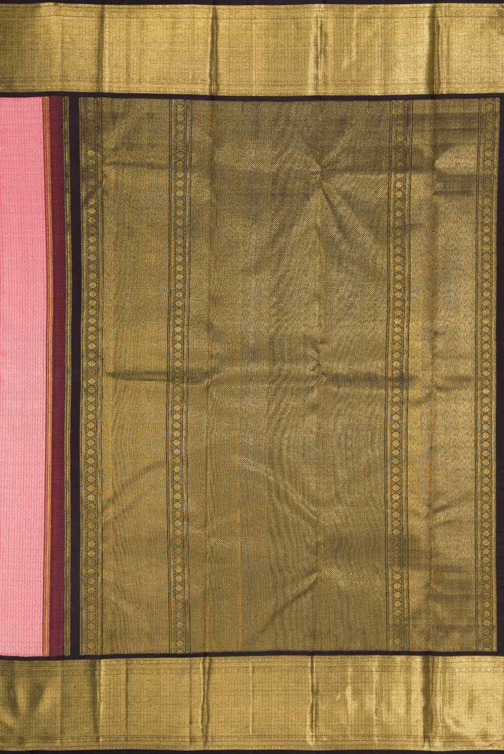 Pink Dual Tone Kanchipuram Silk Saree