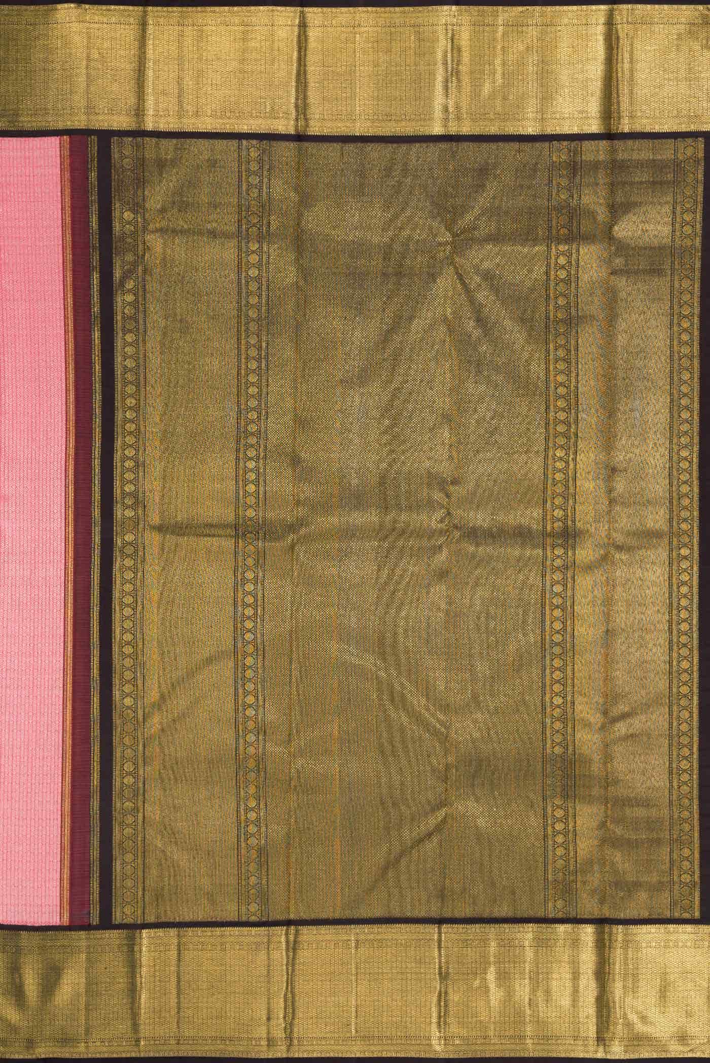 Pink Dual Tone Kanchipuram Silk Saree
