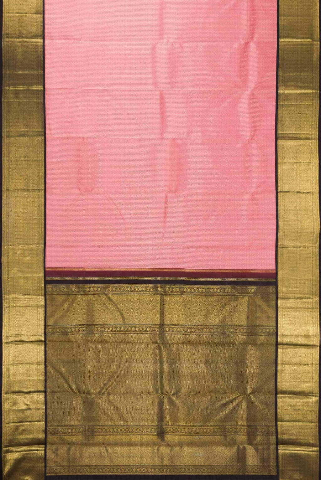 Pink Dual Tone Kanchipuram Silk Saree