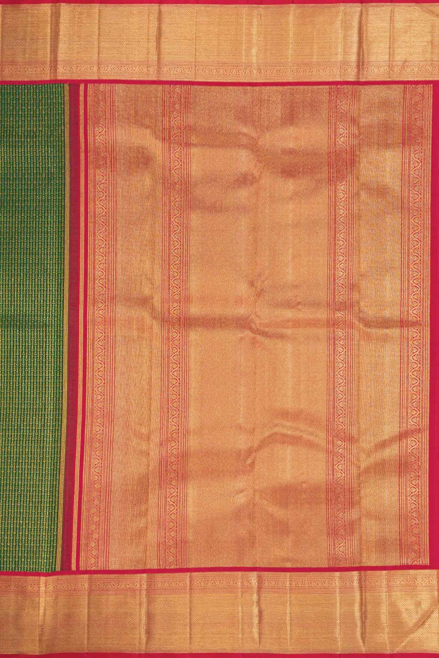 Green Dual Tone Kanchipuram Silk Saree