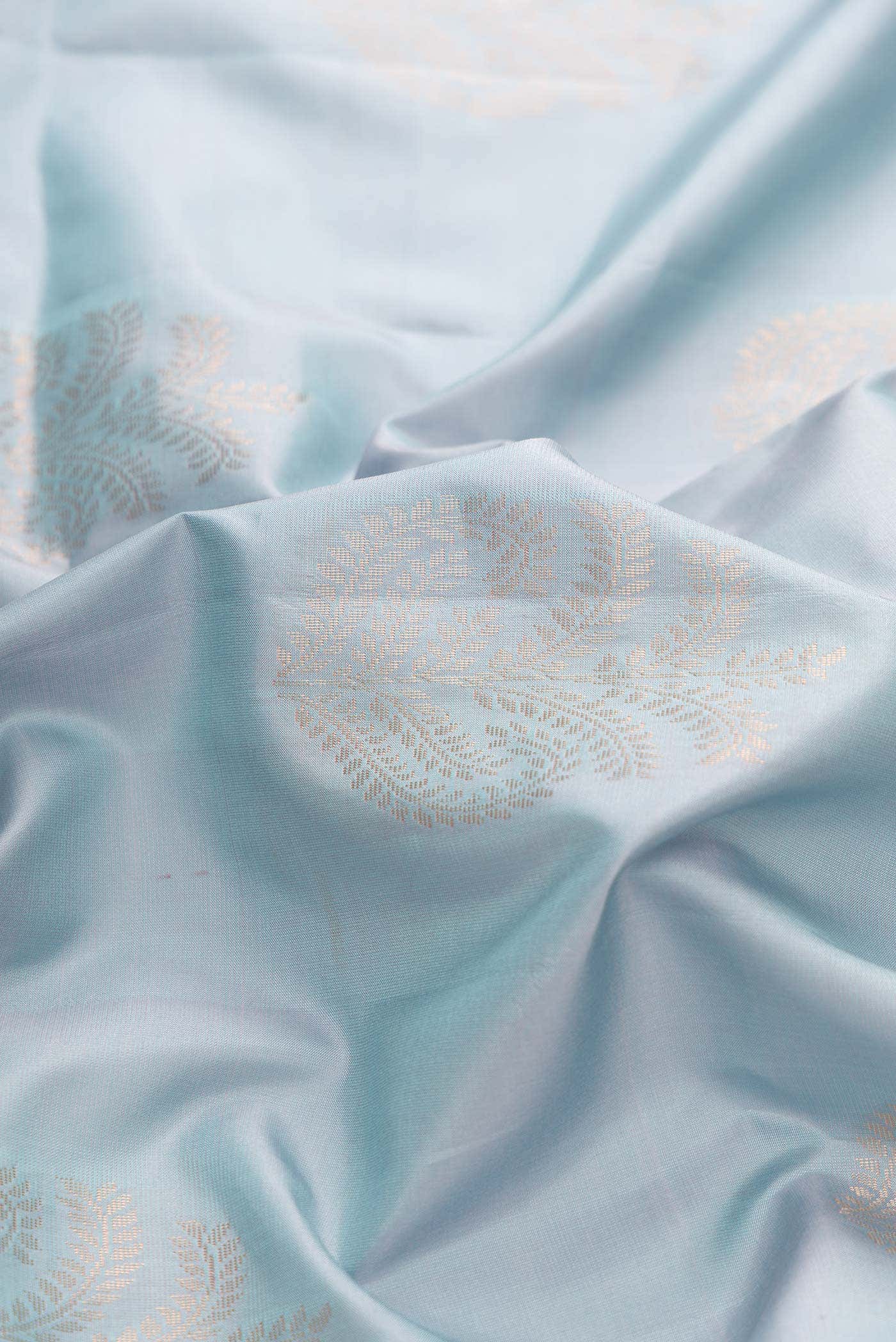 Grey Dual Tone Soft Silk Saree