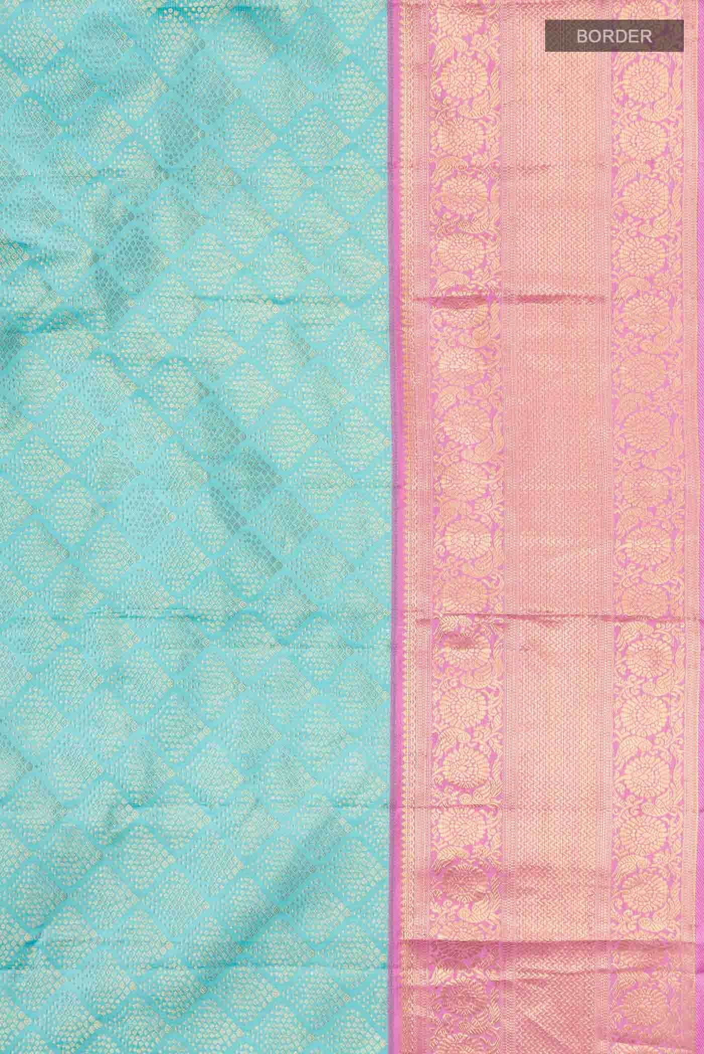 Blue Kanchipuram Silk Saree