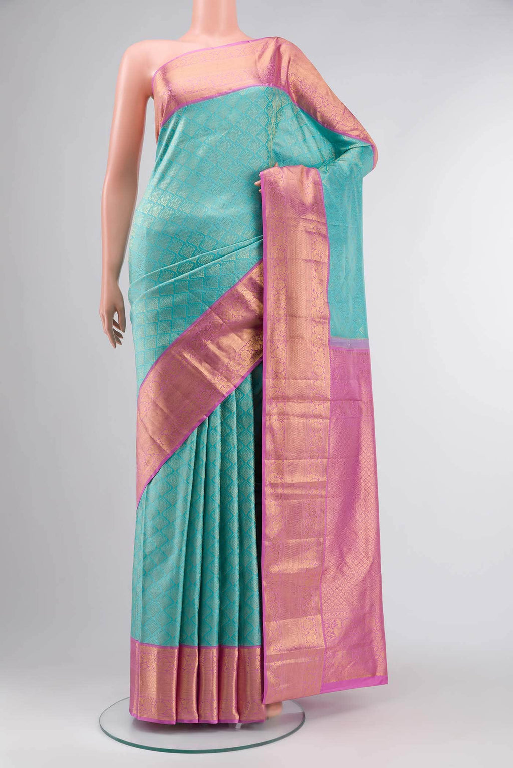 Blue Kanchipuram Silk Saree