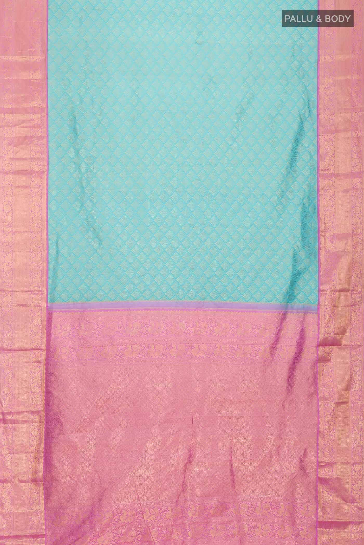 Blue Kanchipuram Silk Saree