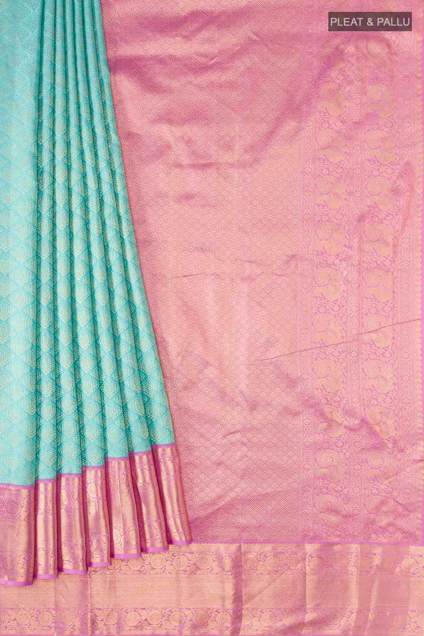 Blue Kanchipuram Silk Saree
