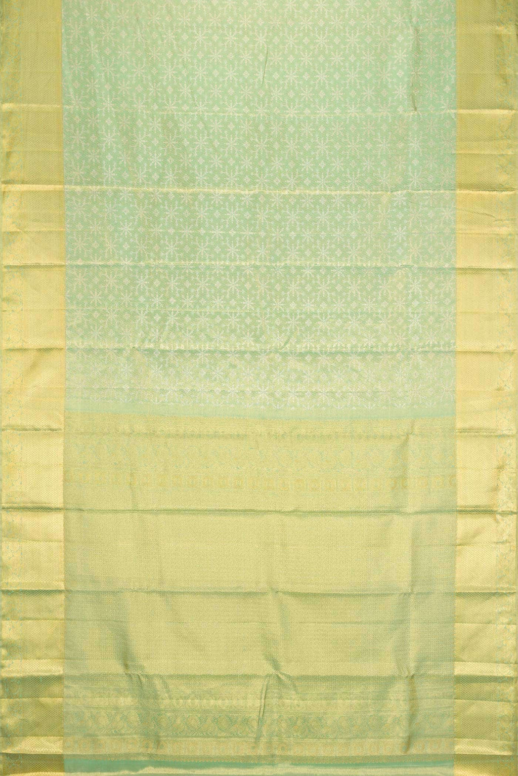 Green Dual Tone Kanchipuram Tissue Silk Saree