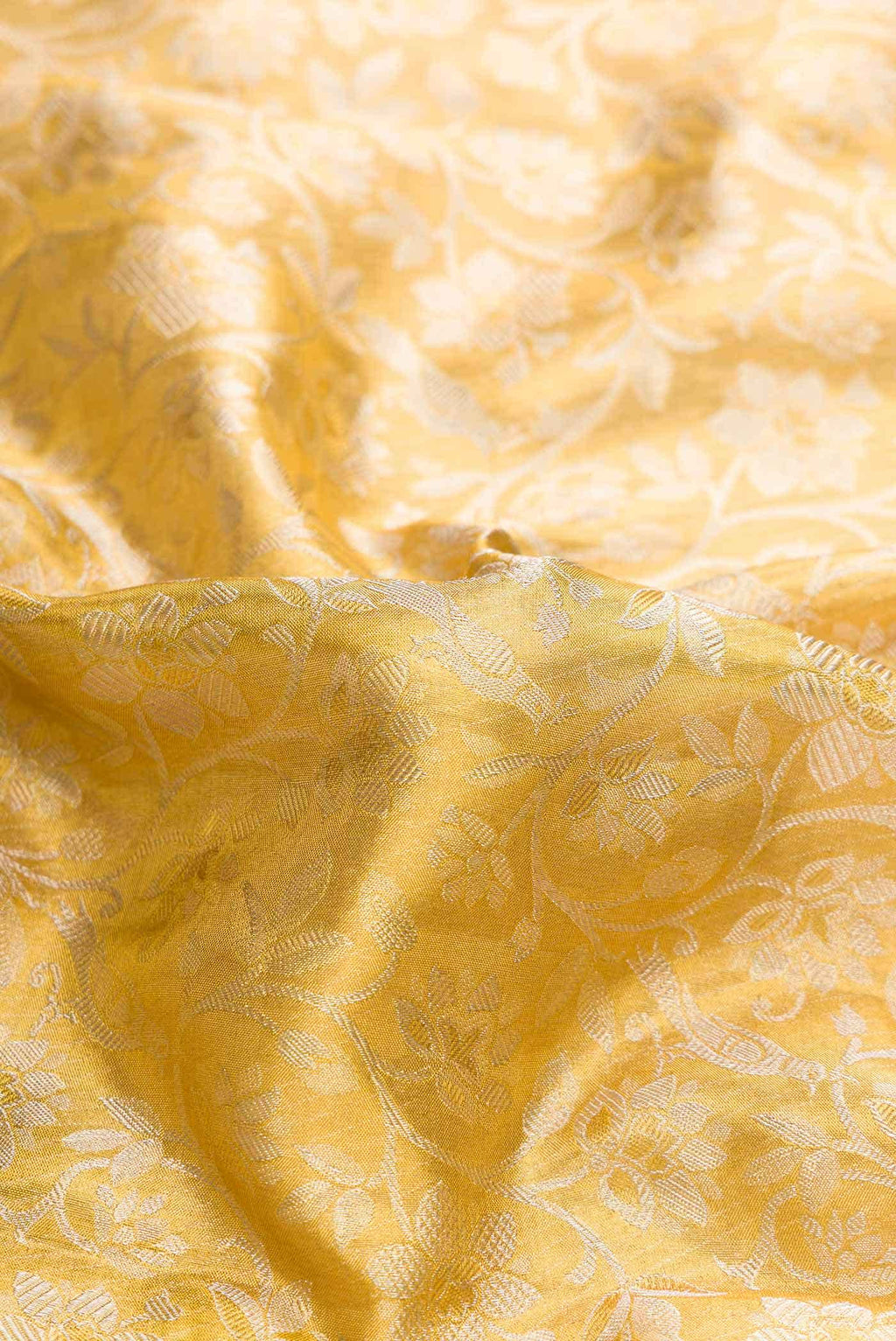 Gold Dual Tone Kanchipuram Tissue Silk Saree