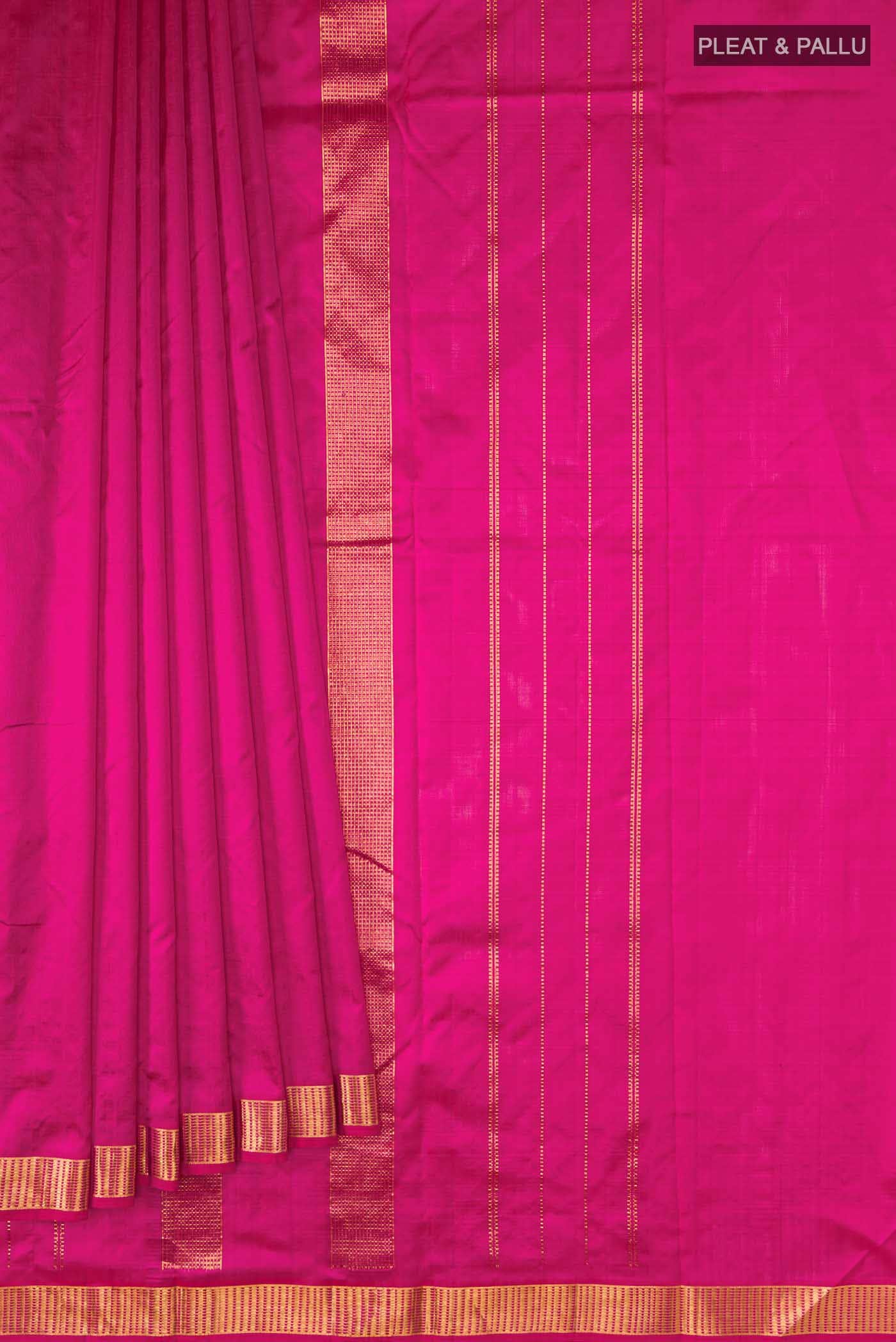 Pink Kanchipuram Silk Saree