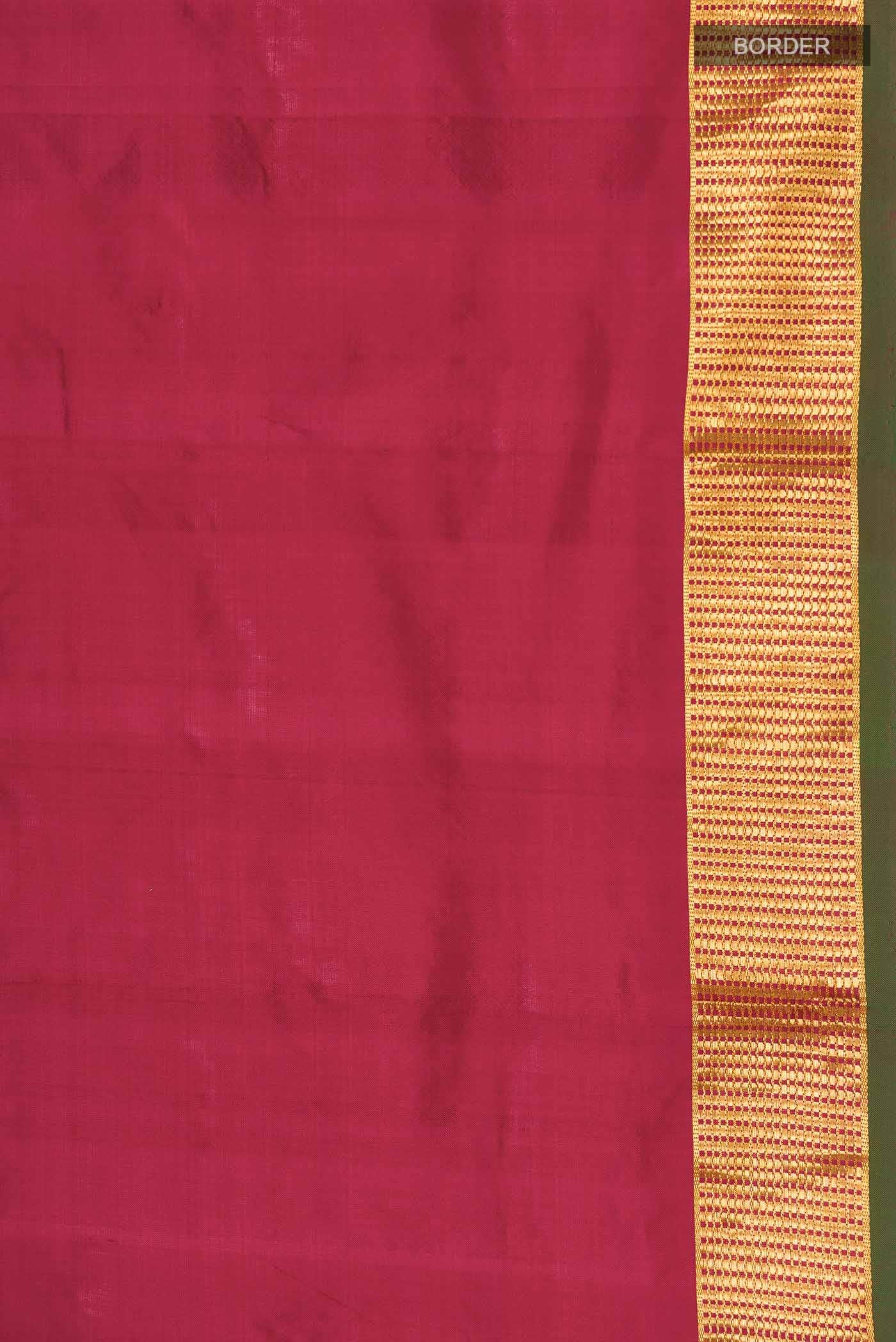 Maroon Kanchipuram Silk Saree