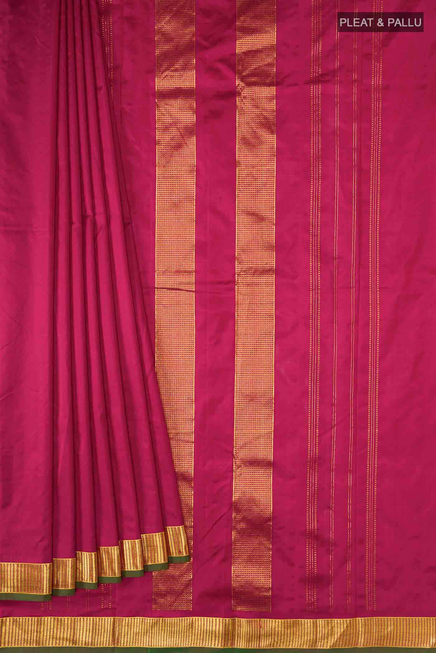 Maroon Kanchipuram Silk Saree
