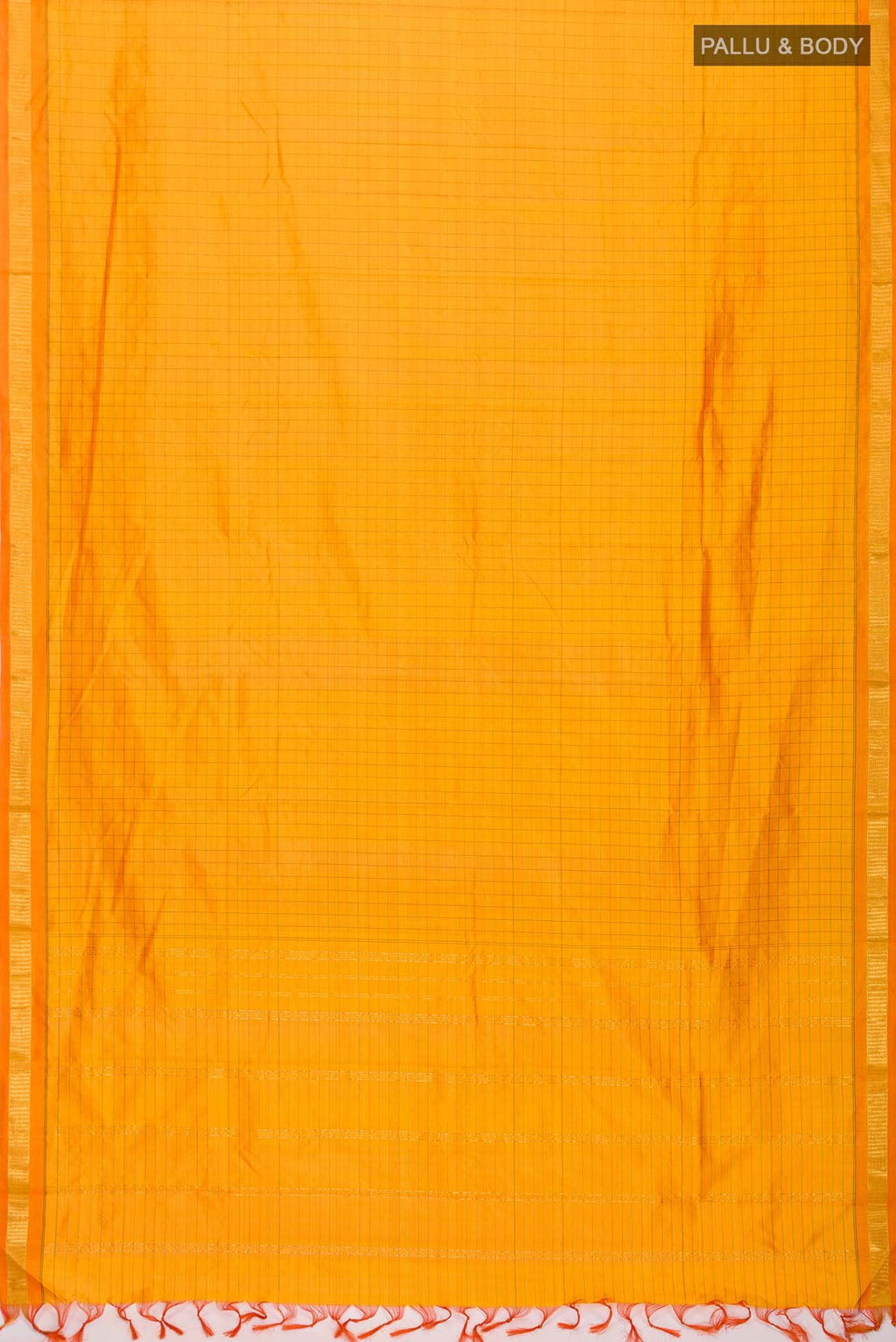 Orange Kanchipuram Silk Saree