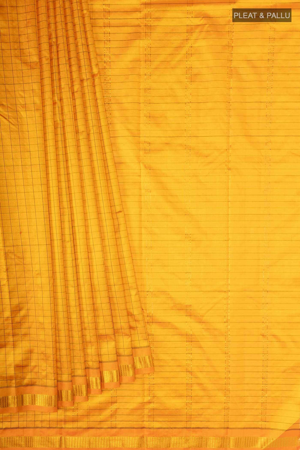 Orange Kanchipuram Silk Saree